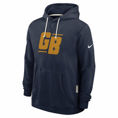 Green Bay Packers The 1923 Classic Sideline Dri-FIT Pullover Hoodie Navy | Nike for Sale