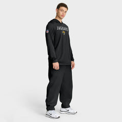 Jacksonville Jaguars Sideline Pass Accuracy Dri-FIT Long Sleeve Hoodie T-Shirt Black | Nike for Sale