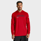 Houston Texans Sideline Pure Fury Performance Long Sleeve Hoodie T-Shirt Red | Nike for Sale