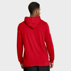 Houston Texans Sideline Pure Fury Performance Long Sleeve Hoodie T-Shirt Red | Nike for Sale