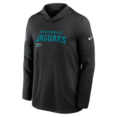 Jacksonville Jaguars Sideline Pure Fury Performance Long Sleeve Hoodie T-Shirt Black | Nike for Sale