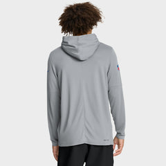 Detroit Lions Sideline Pure Fury Performance Long Sleeve Hoodie T-Shirt Gray | Nike for Sale