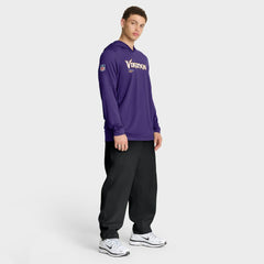 Minnesota Vikings Sideline Pure Fury Performance Long Sleeve Hoodie T-Shirt Purple | Nike for Sale