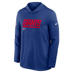 New York Giants Sideline Pure Fury Performance Long Sleeve Hoodie T-Shirt Royal | Nike for Sale