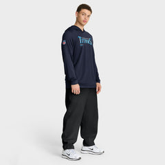 Tennessee Titans Sideline Pure Fury Performance Long Sleeve Hoodie T-Shirt Navy | Nike for Sale