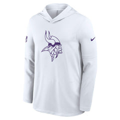 Minnesota Vikings Sideline Option Read Dri-FIT Long Sleeve Hoodie T-Shirt White | Nike for Sale