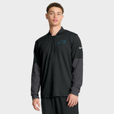 Carolina Panthers Sideline Dri-FIT Half-Zip Pullover Black | Nike for Sale