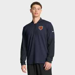 Chicago Bears Sideline Dri-FIT Half-Zip Pullover Navy | Nike for Sale