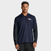 Denver Broncos Sideline Dri-FIT Half-Zip Pullover Navy | Nike for Sale