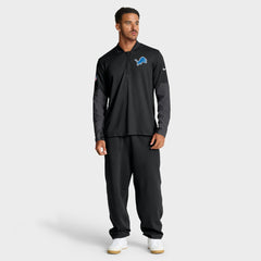 Detroit Lions Sideline Dri-FIT Half-Zip Pullover Black | Nike for Sale