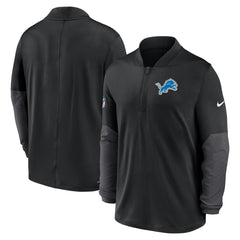 Detroit Lions Sideline Dri-FIT Half-Zip Pullover Black | Nike for Sale