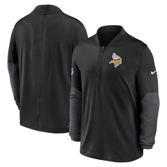Minnesota Vikings Sideline Dri-FIT Half-Zip Pullover Black | Nike for Sale