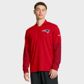 New England Patriots Sideline Dri-FIT Half-Zip Pullover Red | Nike for Sale