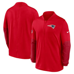New England Patriots Sideline Dri-FIT Half-Zip Pullover Red | Nike for Sale