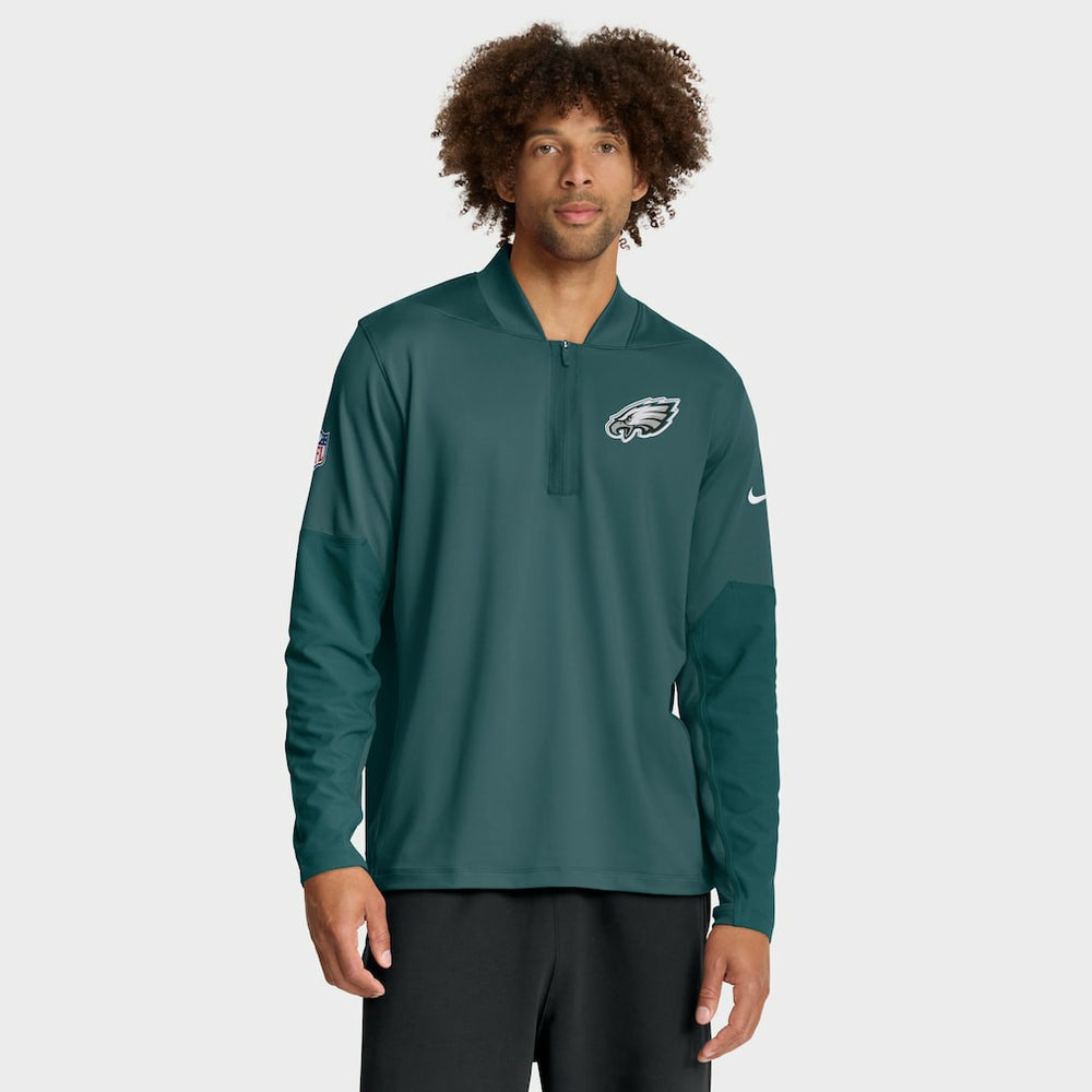 Philadelphia Eagles Sideline Dri-FIT Half-Zip Pullover Green | Nike for Sale