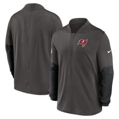 Tampa Bay Buccaneers Sideline Dri-FIT Half-Zip Pullover Pewter | Nike for Sale