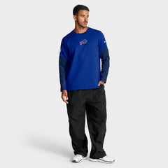 Buffalo Bills Sideline Coach Therma-FIT Long Sleeve T-Shirt Royal | Nike for Sale