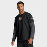 Cincinnati Bengals Sideline Coach Therma-FIT Long Sleeve T-Shirt Black | Nike for Sale