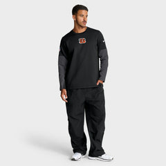 Cincinnati Bengals Sideline Coach Therma-FIT Long Sleeve T-Shirt Black | Nike for Sale
