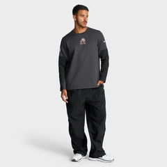 Cleveland Browns Sideline Coach Therma-FIT Long Sleeve T-Shirt Anthracite | Nike for Sale