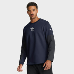 Dallas Cowboys Sideline Coach Therma-FIT Long Sleeve T-Shirt Navy | Nike for Sale