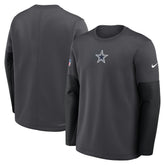 Dallas Cowboys Sideline Coach Therma-FIT Long Sleeve T-Shirt Anthracite | Nike for Sale