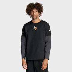 Minnesota Vikings Sideline Coach Therma-FIT Long Sleeve T-Shirt Black | Nike for Sale