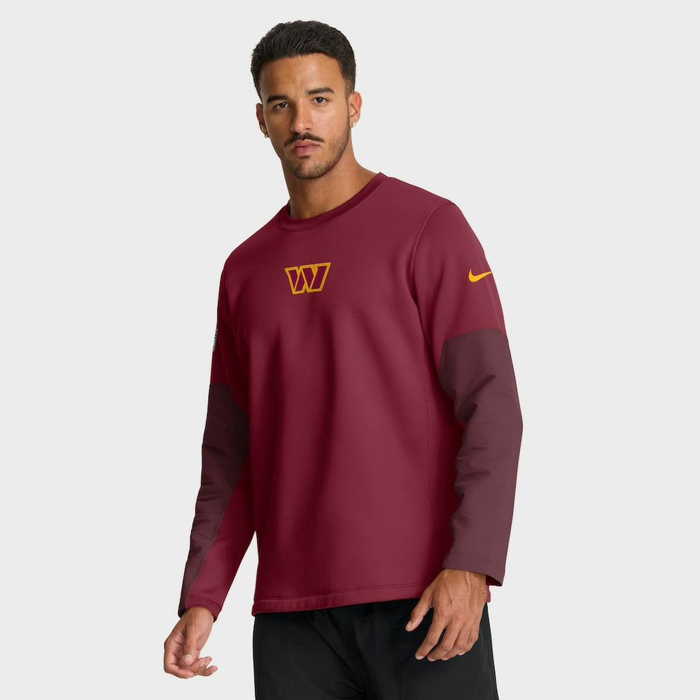 Washington Commanders Sideline Coach Therma-FIT Long Sleeve T-Shirt Burgundy | Nike for Sale