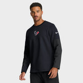 Houston Texans Sideline Coach Therma-FIT Long Sleeve T-Shirt Navy | Nike for Sale