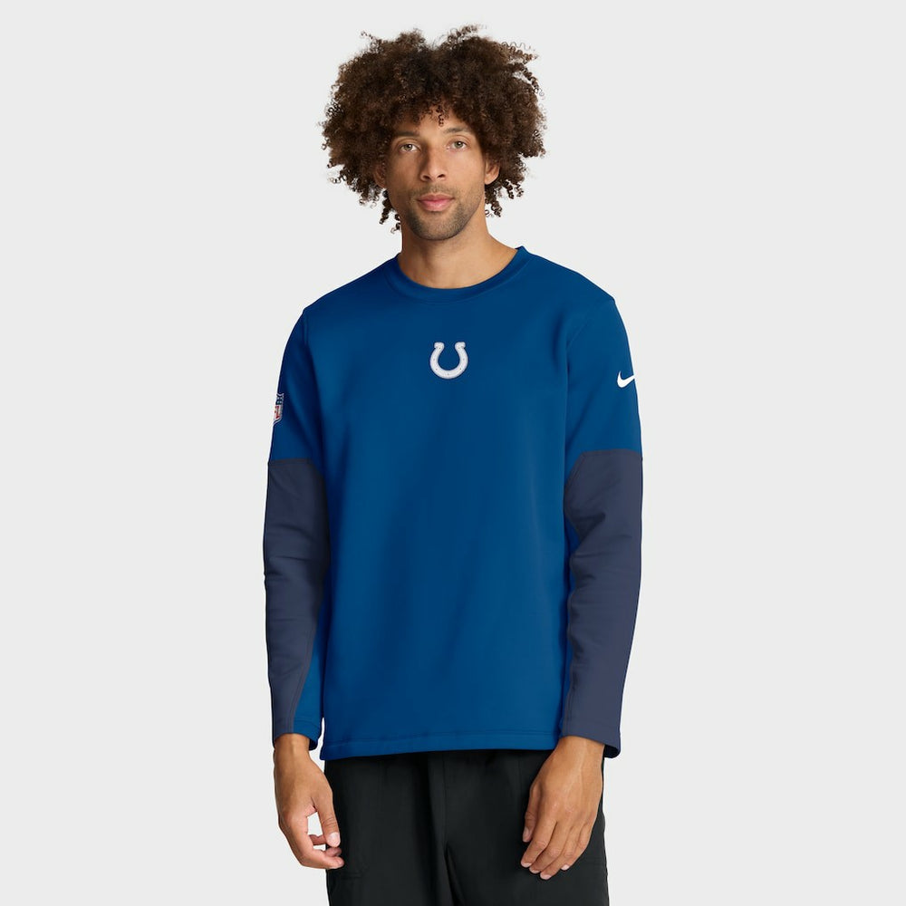 Indianapolis Colts Sideline Coach Therma-FIT Long Sleeve T-Shirt Royal | Nike for Sale