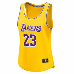 LeBron James Los Angeles Lakers Women's Fast Break Player Jersey Icon Edition Gold - NBA