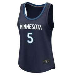 Anthony Edwards Minnesota Timberwolves Women's Fast Break Player Jersey Icon Edition Navy - NBA