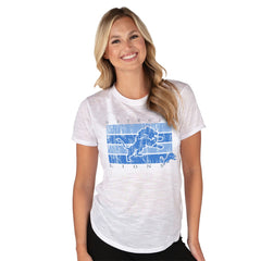 Detroit Lions Concepts Sport Women's Infuse Lightweight Slub Knit Top White | NFL