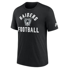 Las Vegas Raiders Favorable Timeline Tri-Blend T-Shirt Black | Nike for Sale