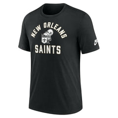 New Orleans Saints Favorable Timeline Tri-Blend T-Shirt Black | Nike for Sale