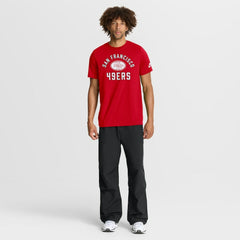 San Francisco 49ers Favorable Timeline Tri-Blend T-Shirt Scarlet | Nike for Sale