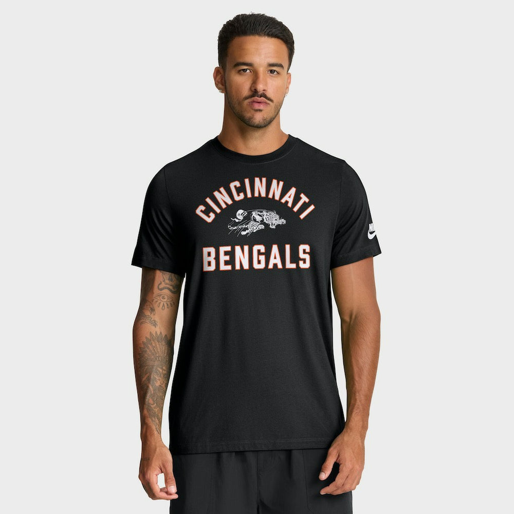 Cincinnati Bengals Favorable Timeline Tri-Blend T-Shirt Black | Nike for Sale