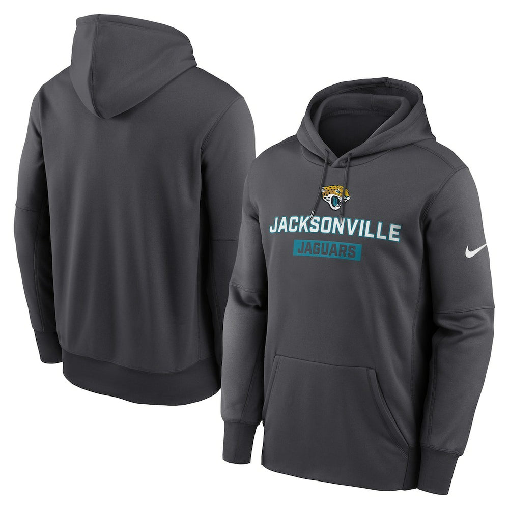 Jacksonville Jaguars Toss Sweep Performance Pullover Hoodie Anthracite | Nike for Sale