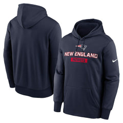 New England Patriots Toss Sweep Performance Pullover Hoodie Navy | Nike for Sale