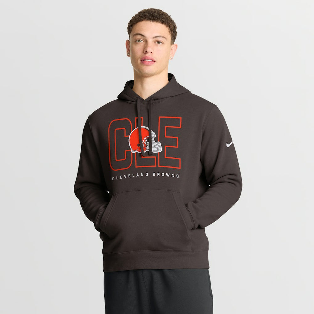 Cleveland Browns Busted Play Club Fleece Pullover Hoodie Brown | Nike for Sale