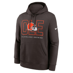 Cleveland Browns Busted Play Club Fleece Pullover Hoodie Brown | Nike for Sale