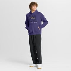 Baltimore Ravens Busted Play Club Fleece Pullover Hoodie Purple | Nike for Sale