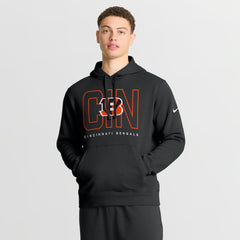 Cincinnati Bengals Busted Play Club Fleece Pullover Hoodie Black | Nike for Sale