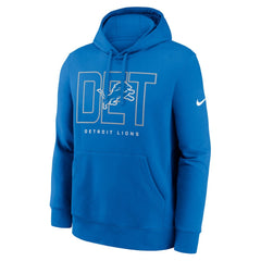 Detroit Lions Busted Play Club Fleece Pullover Hoodie Blue | Nike for Sale