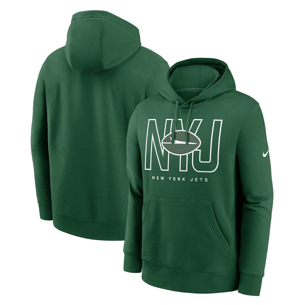 New York Jets Busted Play Club Fleece Pullover Hoodie Green | Nike for Sale