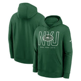New York Jets Busted Play Club Fleece Pullover Hoodie Green | Nike for Sale