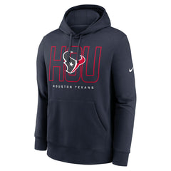 Houston Texans Busted Play Club Fleece Pullover Hoodie Navy | Nike for Sale