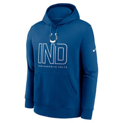 Indianapolis Colts Busted Play Club Fleece Pullover Hoodie Royal | Nike for Sale