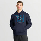 Tennessee Titans Busted Play Club Fleece Pullover Hoodie Navy | Nike for Sale