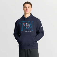 Tennessee Titans Busted Play Club Fleece Pullover Hoodie Navy | Nike for Sale